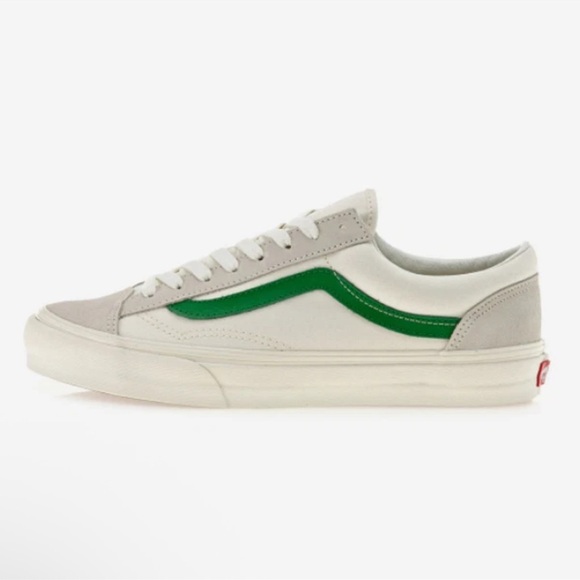 Vans Old Skool Marshmallow Sneakers White/Green Men’s Sz 8.5 New - Picture 2 of 7